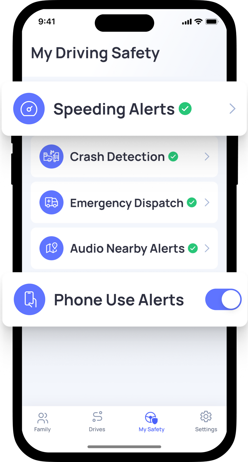 Stay Alert with Real-Time Speed and Phone Warnings