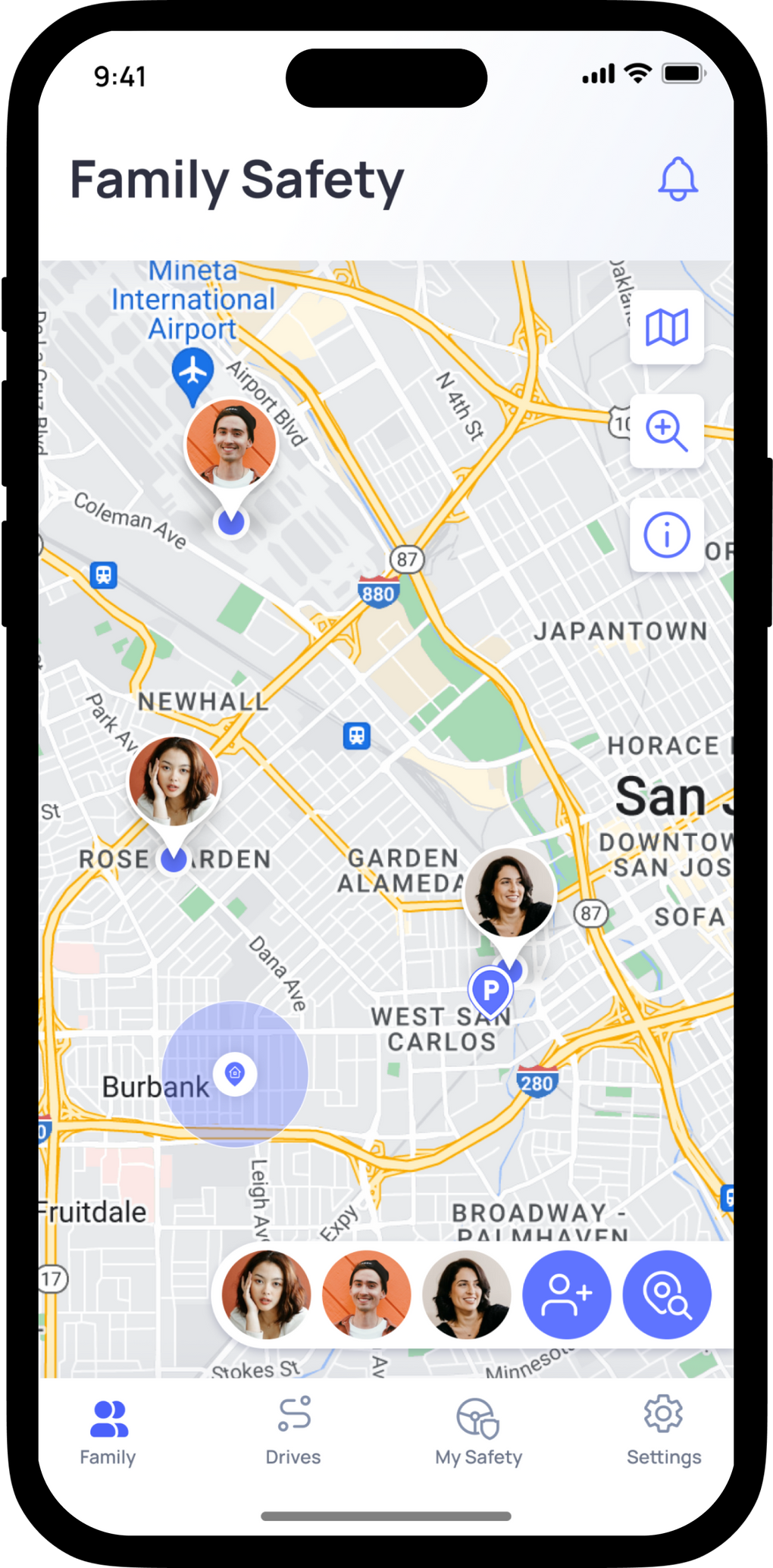 Unlimited and Secure Location Tracking app